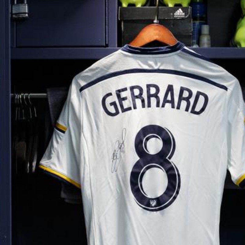 Steven Gerrard signed LA Galaxy shirt