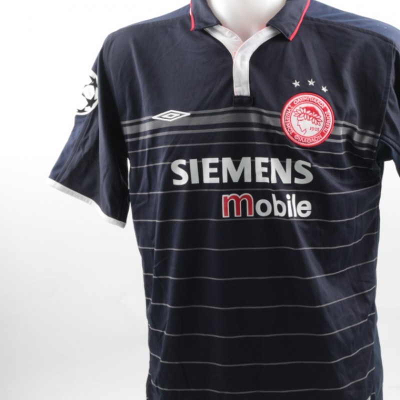 Venetidis Olympiacos shirt, issued/worn Champions League 2003/20004