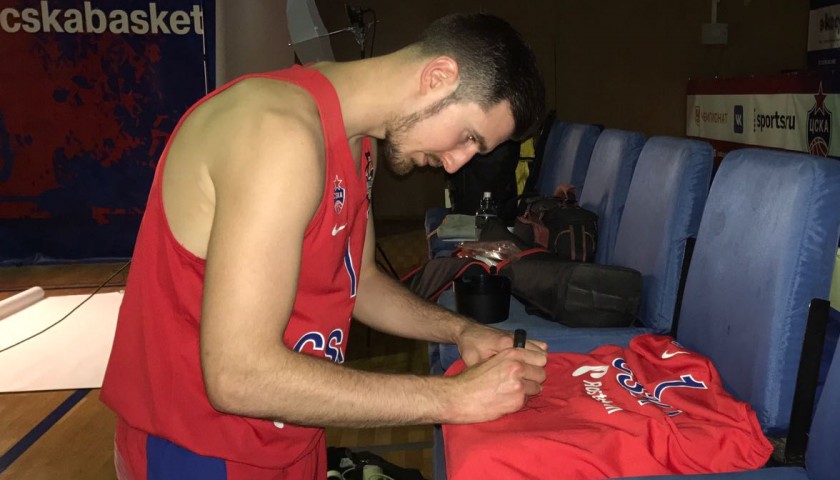 Issued/worn CSKA Moscow Jersey Signed by De Colo, 2017/18 Turkish Airlines EuroLeague