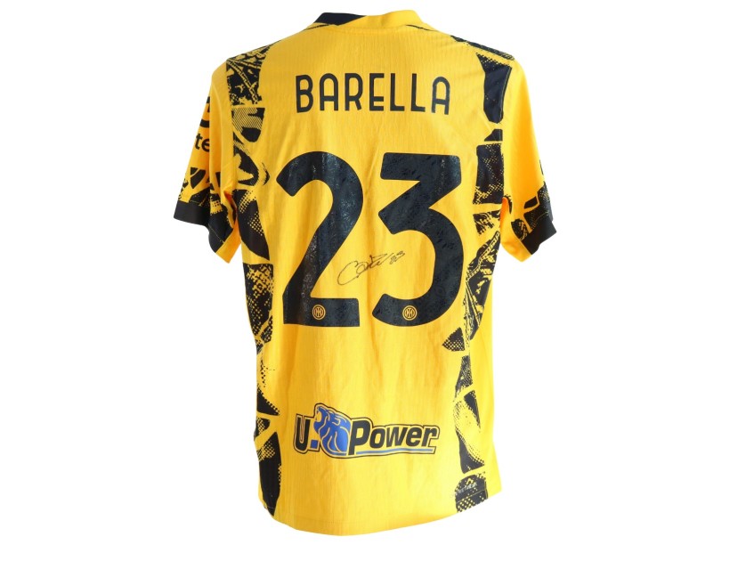 Barella's Official Inter Signed Shirt, 2024/25 