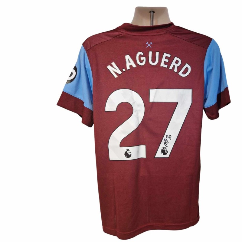 Replica maglia West Ham 2023/24 firmata da Nayef Aguerd