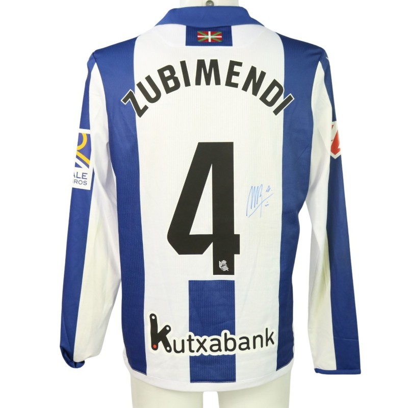 Zubimendi's Signed Unwashed Shirt, Real Sociedad vs Atletico Madrid 2024