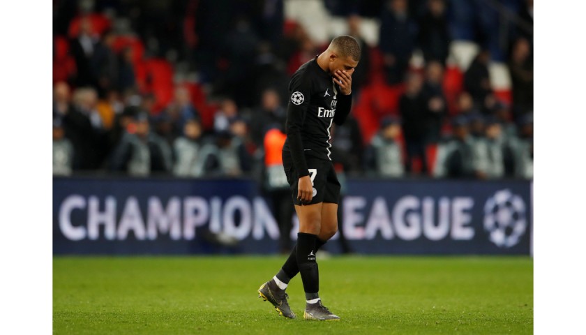 Mbappe's PSG Match Shirt, UCL 2018/19 - CharityStars