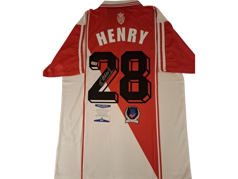 Maglia Replica firmata di Thierry Henry dell'AS Monaco 1996/97