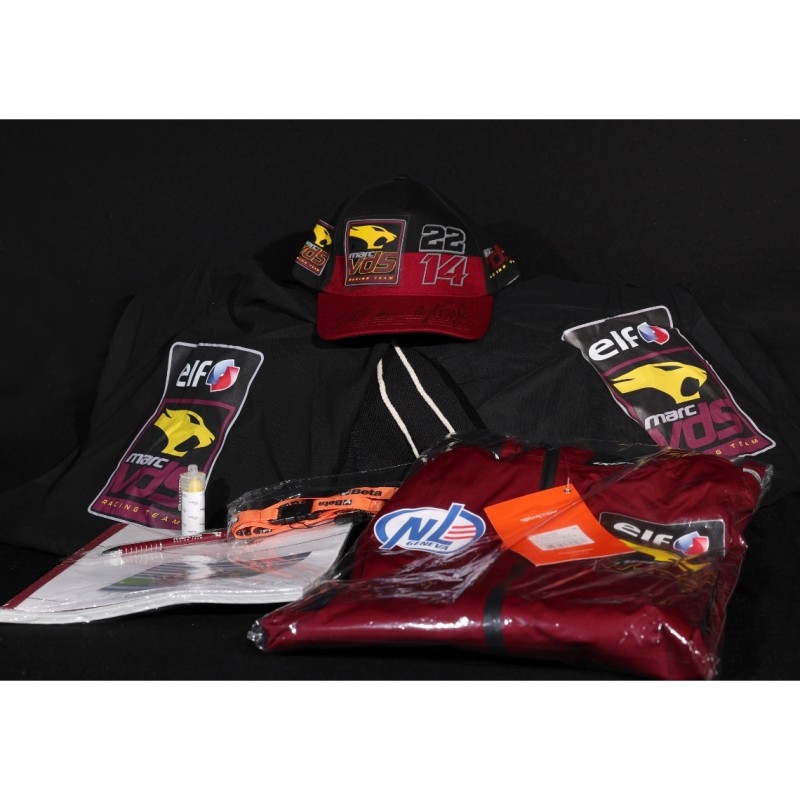 Official ELF Marc VDS Racing Team Goodie Bag with Signed Items from Sam Lowes and Tony Arbolino