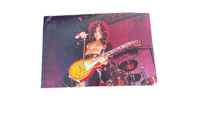 Jimmy Page Signed Photograph