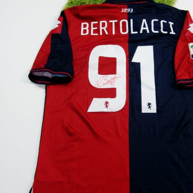 Bertolacci Genoa match worn shirt, Serie A 2014/2015 - signed