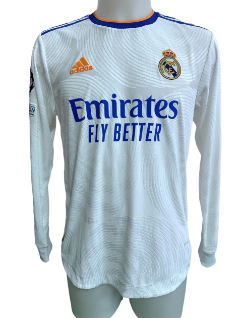 Marco outlets Asensio Real Madrid UCL Match Slim Fit White Home Soccer Jersey 2021-2022