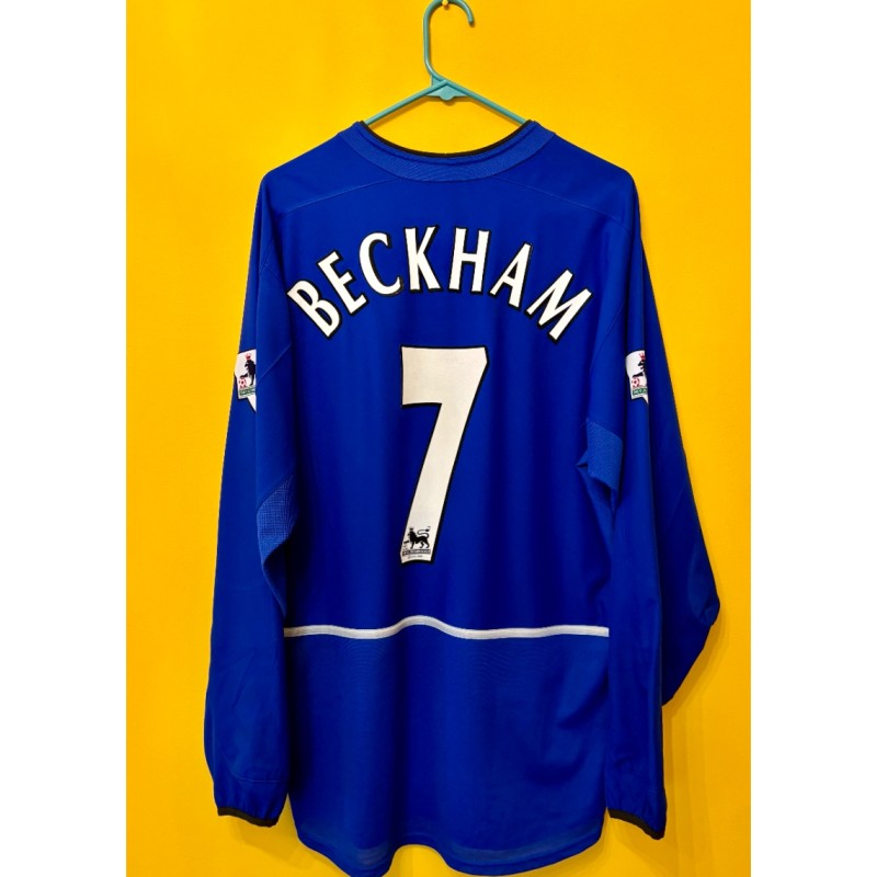 David Beckham's Manchester United Official ‘Third’ Shirt, Premier League 2002/03