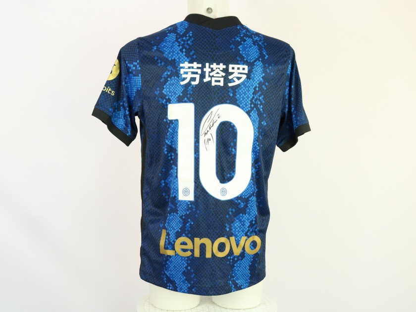 Lautaro Official Inter Milan Shirt, "Chinese New Year" 2021/22 - Signed