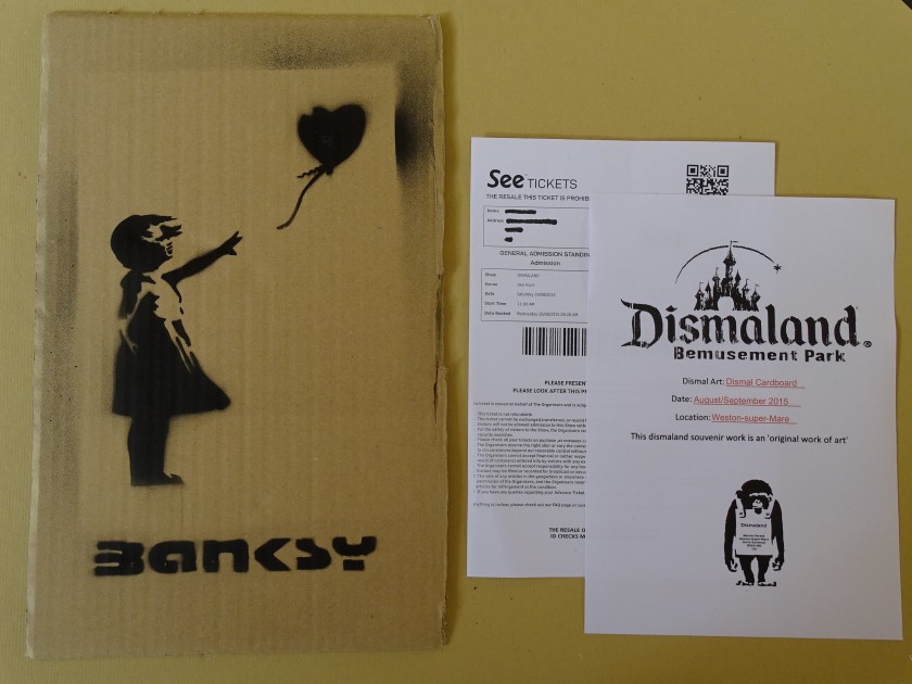 Banksy Dismaland Souvenir Cardboard (Attributed)