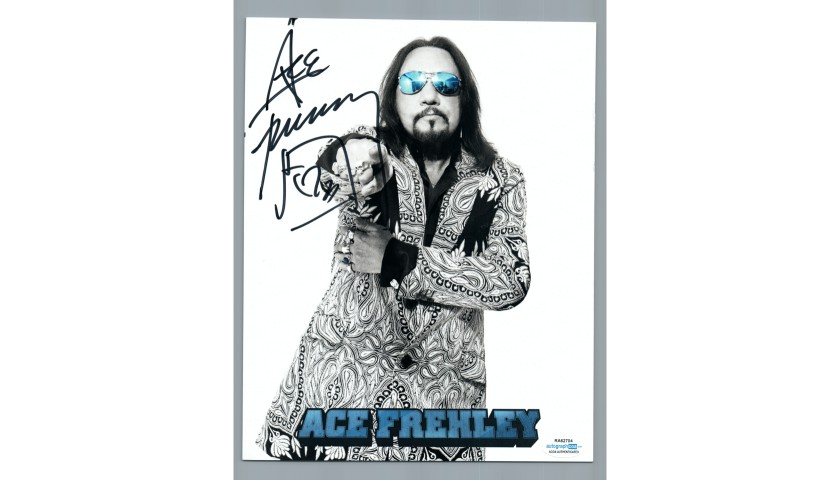 Ace Frehley “KISS” Hand Signed Photograph