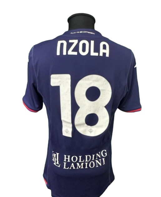 Nzola's Fiorentina Match-Issued Shirt, 2023/24