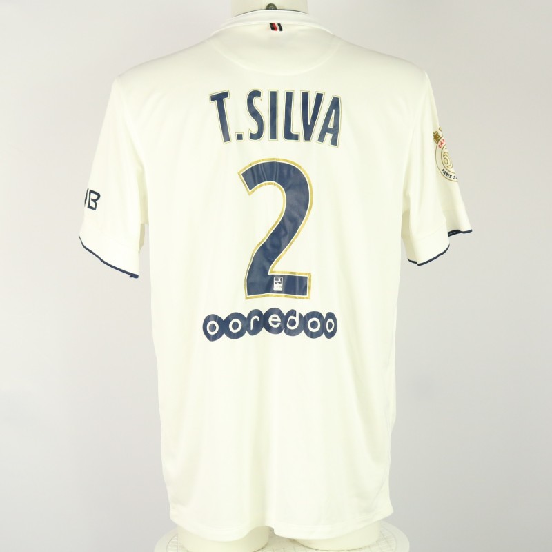 Thiago Silva Official PSG Signed Shirt, 2014/15