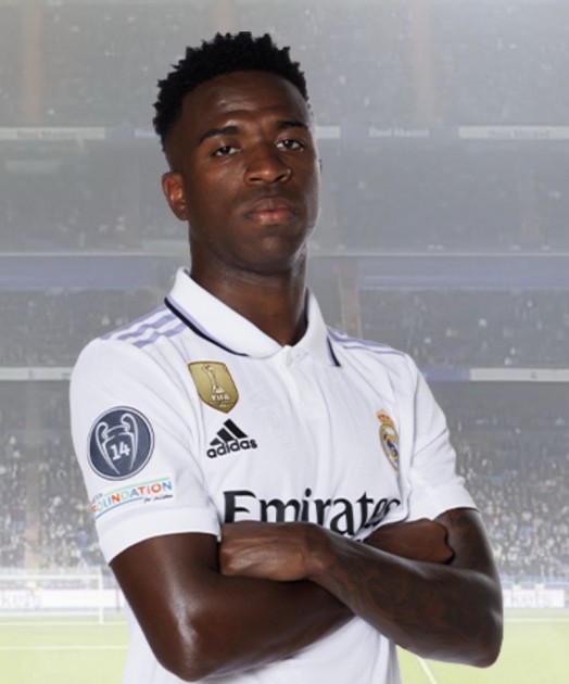 Vinicius Jr. Signed Official Real Madrid Shirt, 2022/23