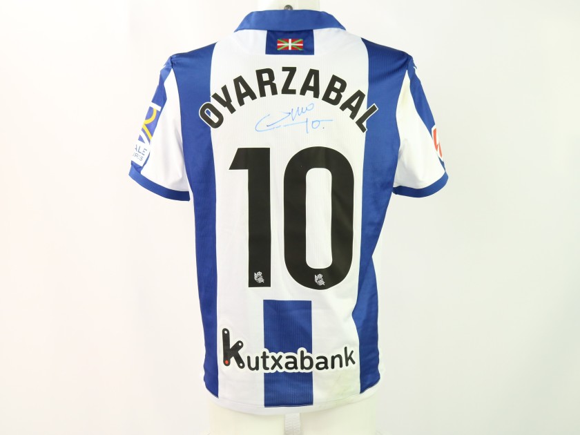 Oyarzabal's Signed Unwashed Shirt, Real Sociedad vs Barcelona 2024