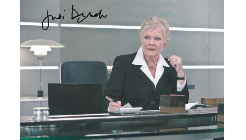 "007 James Bond saga" - Judi Dench Signed Photograph