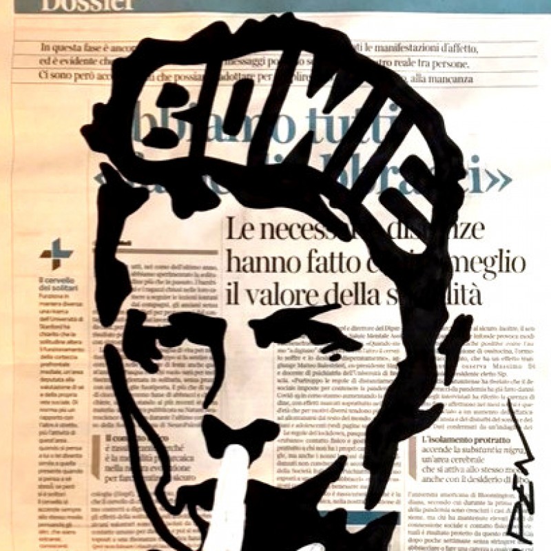 “David Bowie” Original Artwork by Riccardo Penati