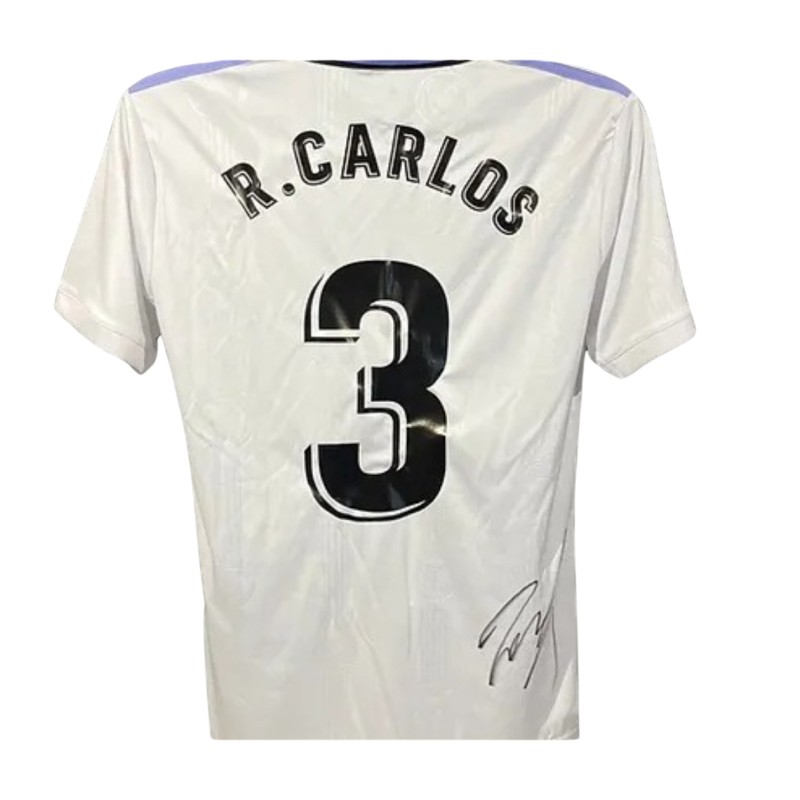 Roberto Carlos Signed Real Madrid Shirt: Home, 2022-23 Autograph Jersey