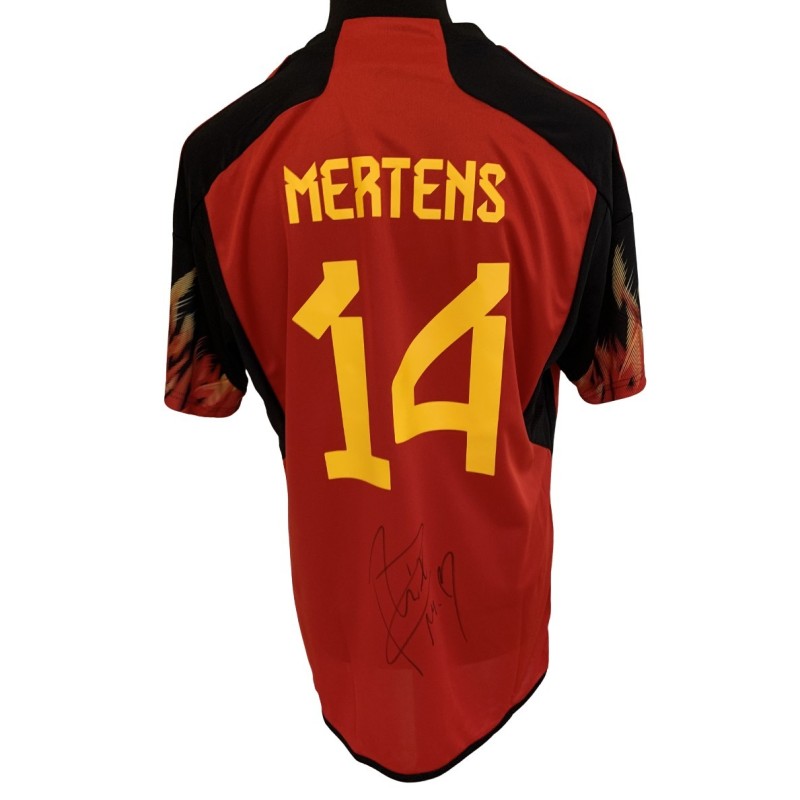 Maglia ufficiale Mertens Belgio, 2022 - Autografata