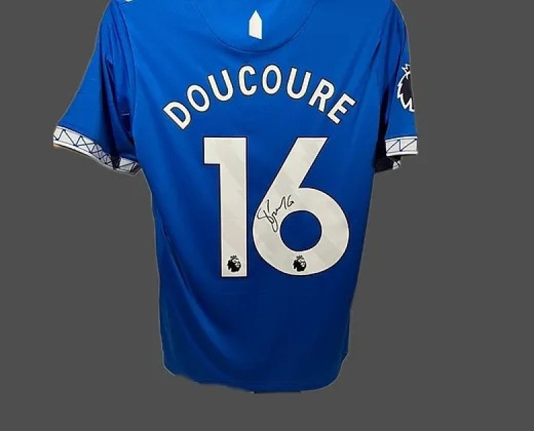 Maglia dell'Everton 2023/24 firmata e incorniciata di Abdoulaye Doucouré