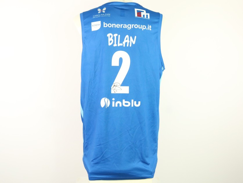 Bilan's Signed Unwashed Kit, Germani Brescia vs EA7 Emporio Armani Milano 2023 - Nickname Week