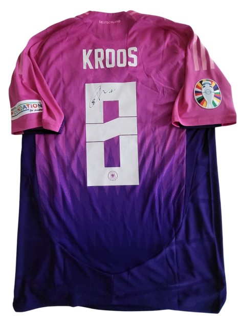 Maglia Preparata Kroos Germania vs Ungheria, EURO 2024 - Autografata