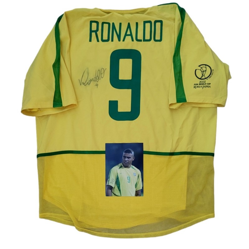 Ronaldo's Signed Match Shirt, Brazil vs Belgium WC 2002