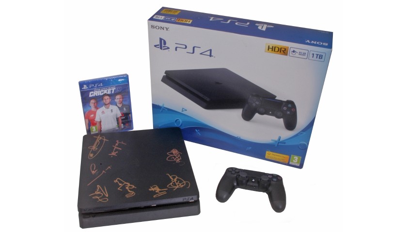 PS4 Hand Signed by England’s 2019 World Cup Winners with PS4 Cricket 19 Game