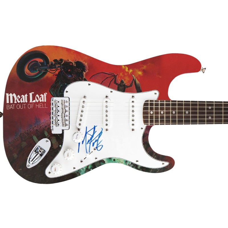 Meat Loaf Signed Pickguard Custom Fender Guitar