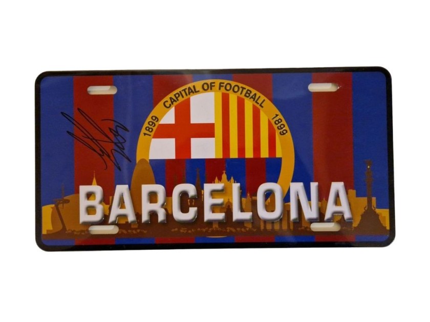 Andreas Christensen's FC Barcelona Signed Road Sign