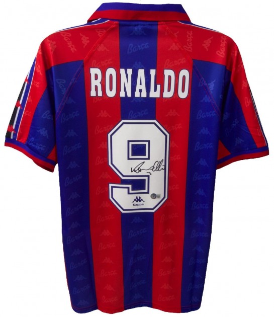 Ronaldo's Barcelona Worn Shirt, 1996/97 - CharityStars