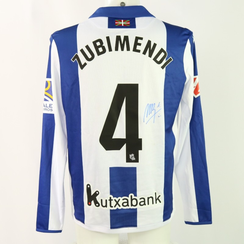 Zubimendi's Signed Unwashed Shirt, Real Sociedad vs Barcelona 2024