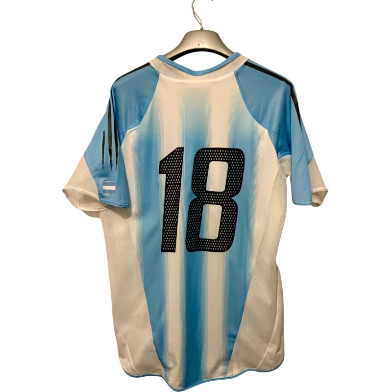 Lionel Messi's Argentina vs Hungary Player Issue Shirt, 2005