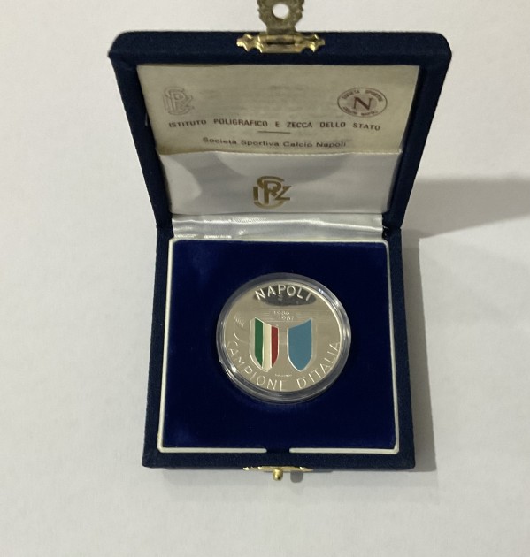 Official Napoli commemorative medal Scudetto 1986/87