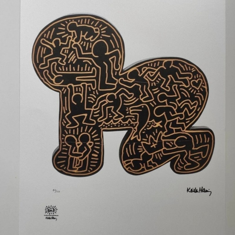 "Baby" Lithograph Signed by Keith Haring