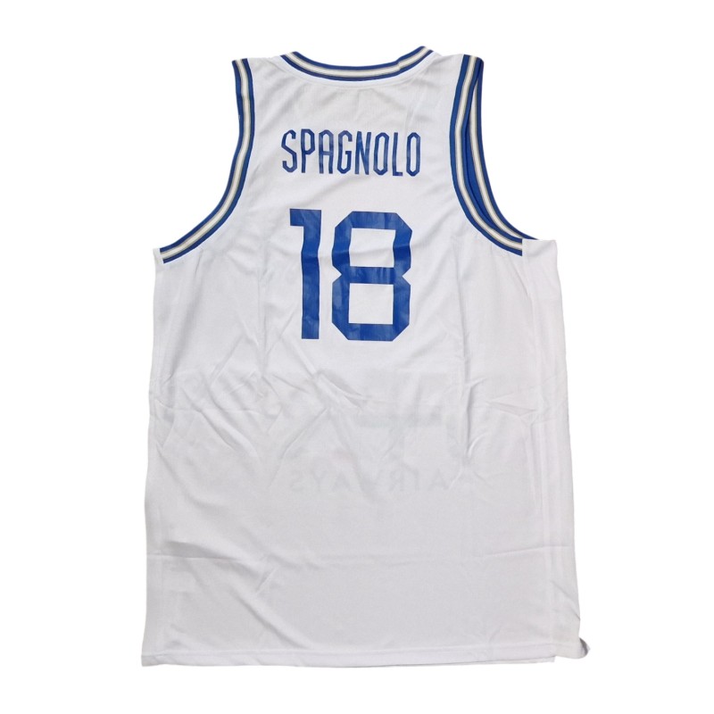 Matteo Spagnolo's Italia Basket Match-Issued Jersey