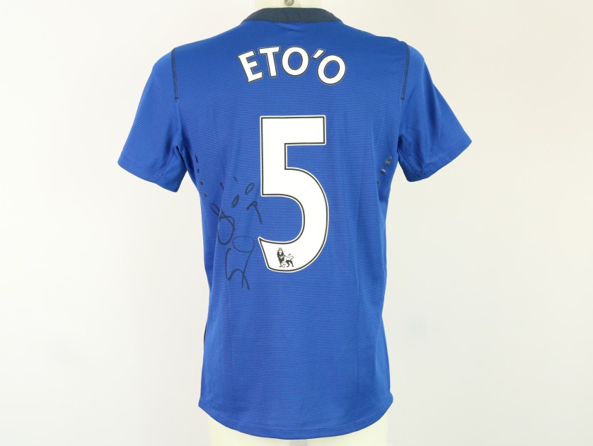 Eto'o Official Everton Signed Shirt, 2014/15