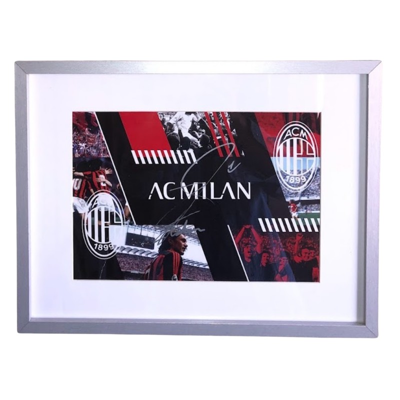 Quadro AC Milan autografata da Zlatan Ibrahimović