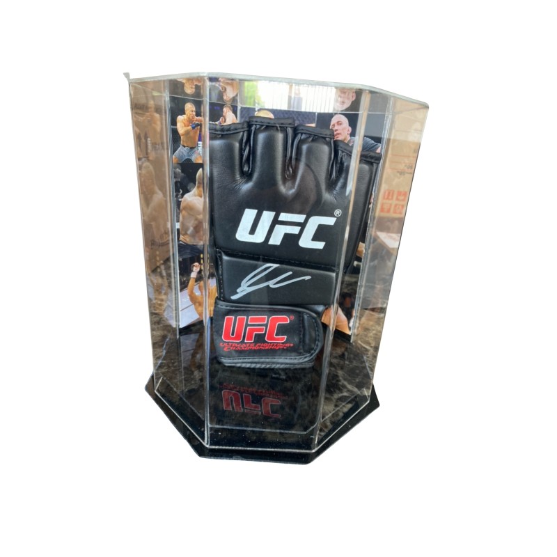 Georges St-Pierre's Signed UFC Glove In Display Case