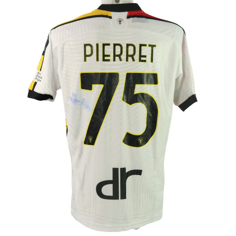 Pierret's Signed Unwashed Shirt, Bologna vs Lecce 2024