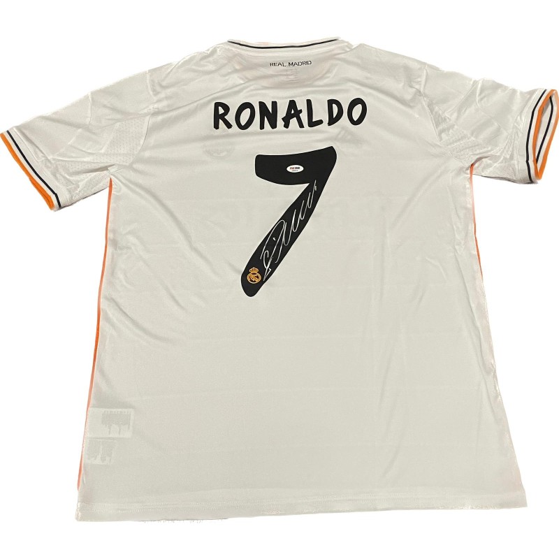 Maglia replica firmata di Cristiano Ronaldo per il Real Madrid 2013/14