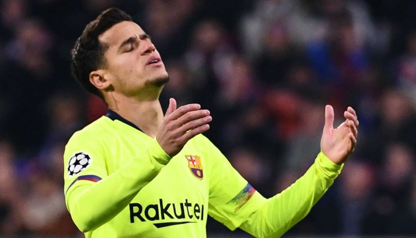 Coutinho's Match-Issued Barcelona Shirt, UCL 2019/20