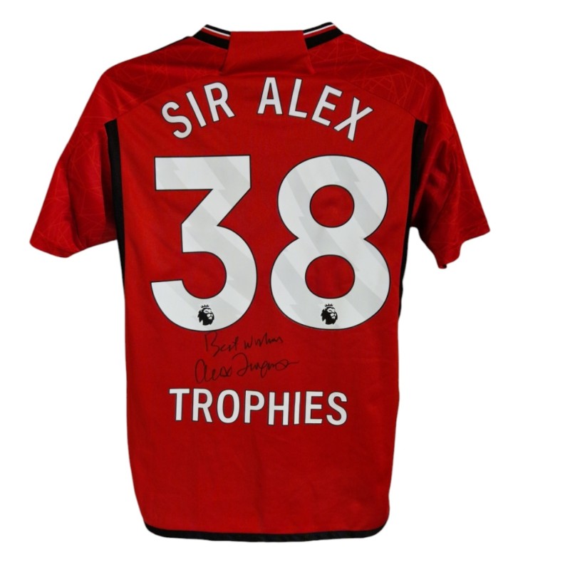 Maglia replica Sir Alex Ferguson Manchester United 2023/24 - Autografata