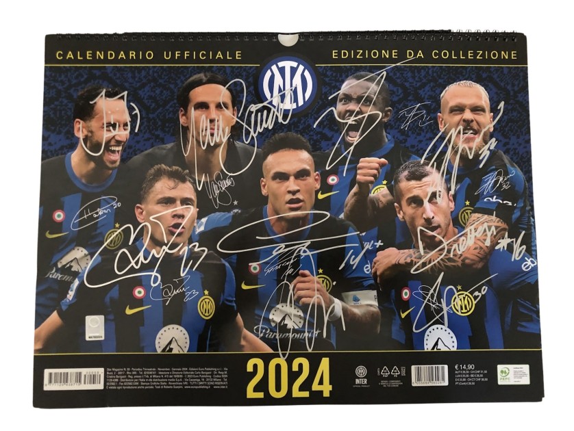Inter Official Calendar 2024 - Signed by the players