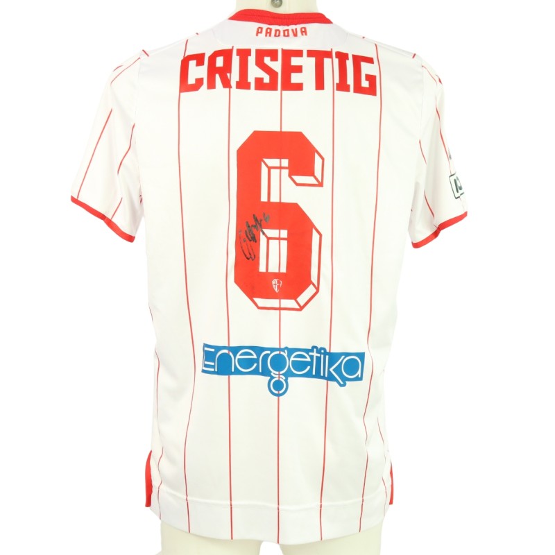 Crisetig's unwashed Signed Shirt, Padova vs Trento 2024 