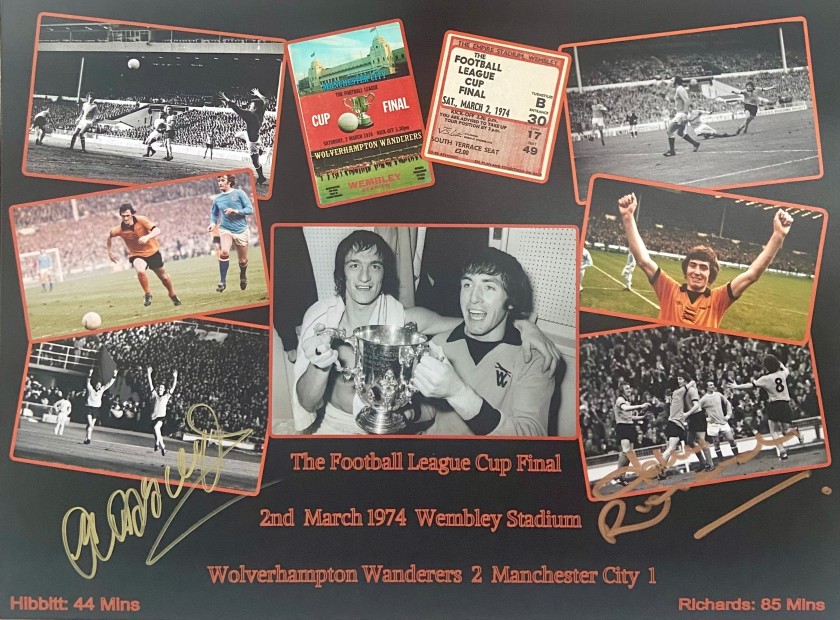 John Richards and Kenny Hibbitt Signed Photo Collage