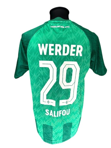 Salifou's Werder Bremen vs Lecce Match-Worn Shirt, 2024