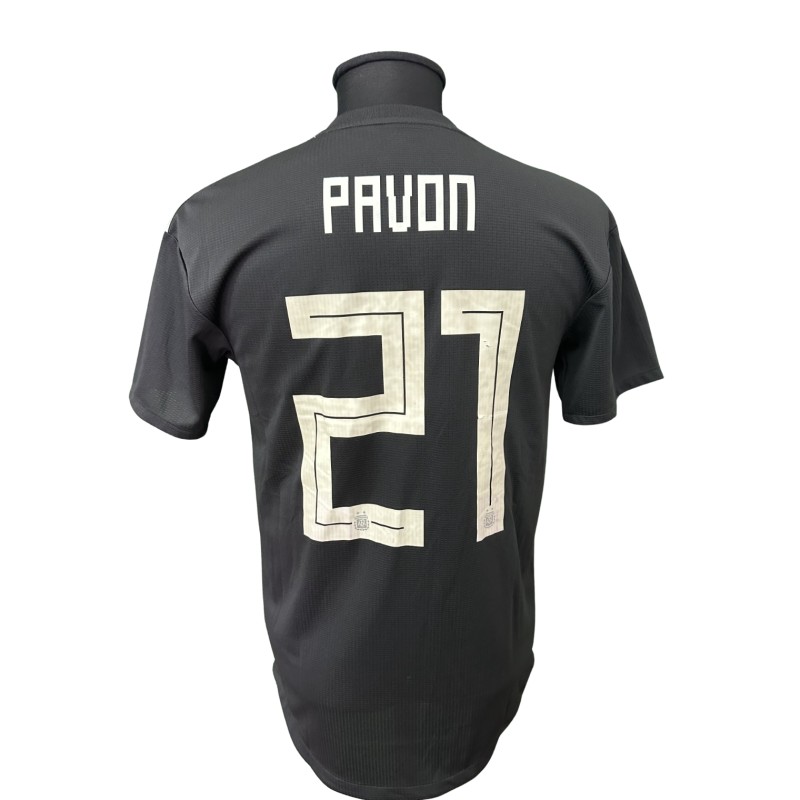 Pavon Match-Issued Shirt, Argentina vs Italy 2018