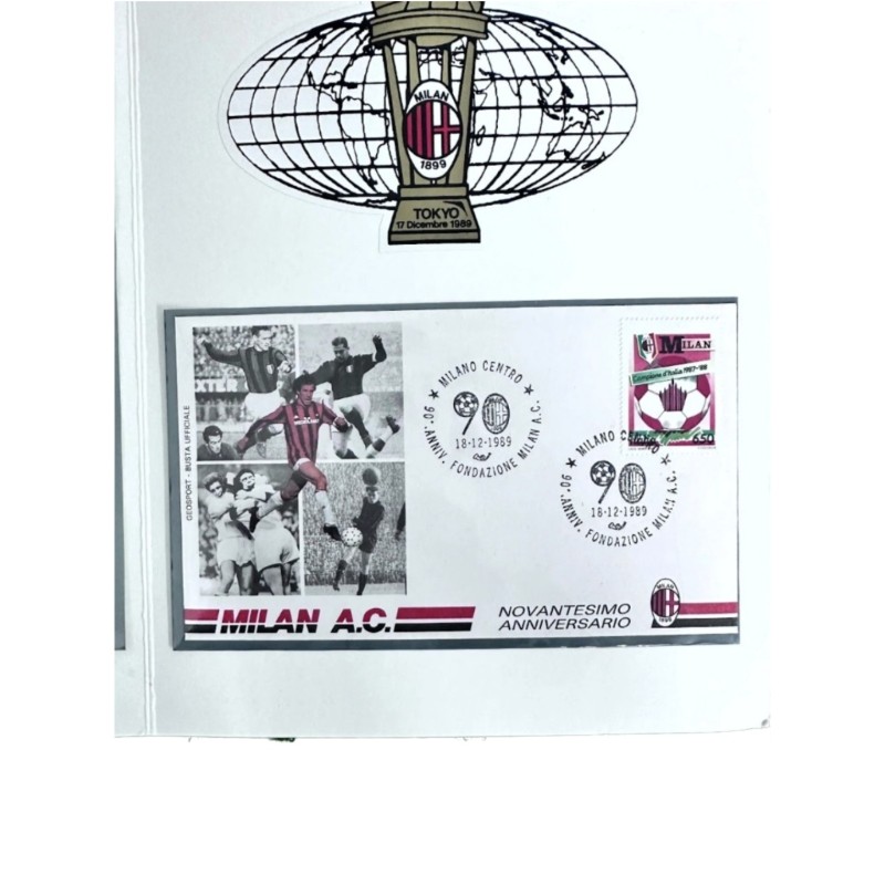 Milan's 90th Anniversary Official Stamp